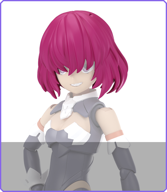 中短发5［红色红色3］